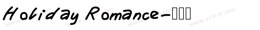 Holiday Romance字体转换